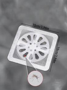 10 件高级排水过滤器，淋浴和浴缸毛发收集器 - 易于安装，一次性排水盖，适用于淋浴、水槽和洗衣房，易于使用，毛发塞 - 白色 - 查看 4