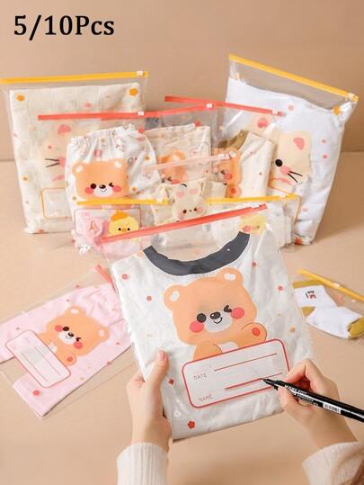 5/10 peças de sacos de armazenamento transparentes para suprimentos de artesanato DIY, sacos de embalagem para remessa, sacos plásticos com zíper fosco para manter roupas limpas, sacos plásticos transparentes para roupas para embalar camisetas, camisas, documentos, roupas, sacos plásticos com lacre, saco reutilizável fosco com lacre, bolsa hospitalar, itens essenciais para maternidade, organizador de viagem, bolsa de armazenamento que economiza espaço, sapatos, cosméticos, viagem