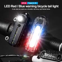NetHong Bicycle Light Settings LED Front And Rear Lights USB Road Bike Stands Out UK - Black - View 2
