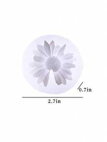 1/3 Stücke Gänseblumen Silikon Form 3D Blume Fondant Schokolade Kuchen Cupcake Topper Dekoration Form Einzigartige Kerzen Silikonform zum Selbermachen für Seife, Wachs, Epoxidharz, Beton, Modelliermasse