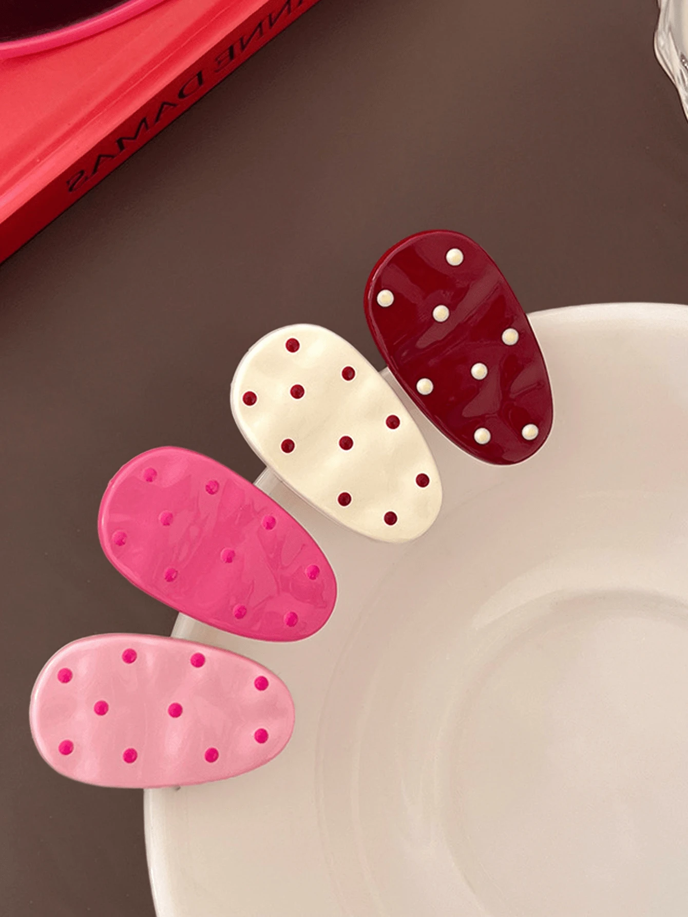 8 件波浪发夹，可爱女孩，侧刘海夹，高颜值蝴蝶结，多功能发饰，爪夹，发夹，发夹，发夹，发夹，学校用品