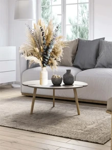 100 piezas Ramo de flores secas de otoño, incluye espadaña, colas de conejo naranja, lavanda y eucalipto rojo, decoración de estilo bohemio para otoño, adecuado para el hogar, jarrón, porche y Acción de Gracias, Navidad, decoración del hogar, arreglo floral de otoño