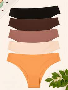Kit 6 Seamless Panties For Women's Lingerie - Nhiều màu - Xem 6