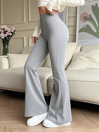 Pantalones de yoga de cintura alta con volantes elásticos, mallas de compresión ajustadas para deportes, correr, fitness, pantalones de entrenamiento transpirables y de secado rápido, para mujeres