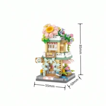 2000+ Pcs Miniature Building Blocks, 8 Styles Combination, Animal/Food/Fruit Themed, Cute Designs, Ideal As Gifts For Women/Friends On Holidays/Birthdays, Collectible Decor For Shelves And Desktops - Multicolor - View 8