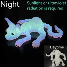 1 件 50 厘米/19.69 英寸 3D 打印巨型狮身人面像猫雕像，无毛猫家居装饰，逼真的仿真眼睛，全身可活动关节，彩虹系列猫装饰，节日装饰礼物，圣诞节，万圣节装饰，猫爱好者的完美礼物 - 彩色 - 查看 10