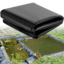 Heavy-Duty Waterproof Pond Liner - Multifunctional Black Plastic Film, Durable Outdoor Garden And Fish Tank Liner, Easy Installation