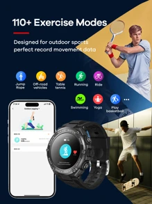 REMAX ساعة ذكية ريماكس بشاشة AMOLED ملونة مقاس 1.43 بوصة، مع واجهات ساعة متعددة مدمجة، شاشة تعمل باللمس بسطح منحني، تدعم العديد من اللغات، متوافقة مع أجهزة /Android/iOS، إجراء/استقبال المكالمات، مع وظيفة المكالمات، إشعارات الرسائل، قياس معدل ضربات القلب، تتبع النوم، عداد الخطوات، أوضاع رياضية، هدية مناسبة للرجال والنساء والأصدقاء وأعياد الميلاد