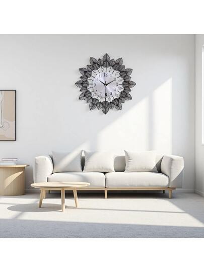 1pc Moderne Silent Metal Wand Klok (33CM/13 Inch) AA Battery Powered ative Clock, Stylish Living Room/Dining Room/Bedroom/Study Mounted Ideal Home ation Birthday Graduation Room Bedroom Dormitory Back To School Surprise Supplies view 11