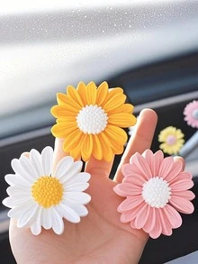 1/3 Stücke Gänseblumen Silikon Form 3D Blume Fondant Schokolade Kuchen Cupcake Topper Dekoration Form Einzigartige Kerzen Silikonform zum Selbermachen für Seife, Wachs, Epoxidharz, Beton, Modelliermasse