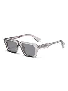 SeeBand Gafas de moda con montura cuadrada rectangular para hombres y mujeres, gafas de diseñador con estilo retro de los 90