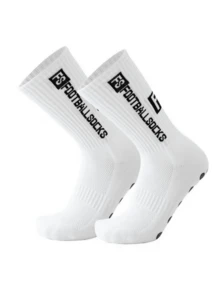 1/3/6 Pairs Men & Unisex Football/Soccer Mid-Calf Socks, Slip-Resistant, Durable, Comfortable Sports Socks For Daily Training, Fall Socks - Black and White - View 4