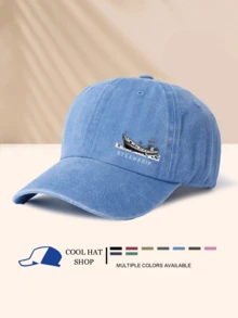 轮船、海洋、嘻哈、酷炫、复古、高品质、个性化、时尚、简约、休闲、百搭、保暖、防风、男女通用、四季皆宜 - 水洗帽 - 查看 15