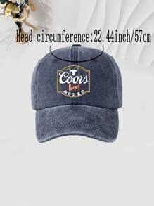 1 件牛头印花棒球帽 - 复古水洗风格，可调节男女通用帽子，户外活动的理想防晒选择，男女皆宜的时尚单品，馈赠佳品 - 牛頭 - 查看 2