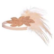 1 pezzo Fascia per capelli vintage da donna stile anni '20 Charleston Flapper, accessorio per mascherata/festa serale - Multicolore - Visualizzare 19