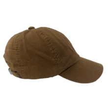 Plain Cap Without Print Uniform Twill Embroider Customize Buckle Various Colors - Rust Brown - View 3