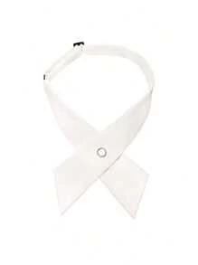 1 Stück Herren Krawattenkreuz, einfarbige formelle Fliege, geeignet für Campus, Gastgeberei, Bankette und andere Anlässe