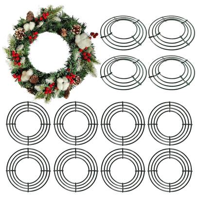 1pc, Wire Wreath Frame Wreath Form Wreath Rings For DIY Christmas New Year Decor, Scene Decor, Festivals Decor, Room Decor, Home Decor, Offices Decor, Theme Party Decor, Christmas Decor Christmas Decorations Winter Christmas Decorations Home Christmas Gifts Christmas Decor