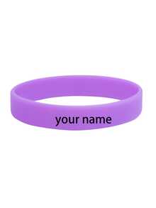 Personalized Printed Silicone Wristbands - Custom Text Bracelets For Weddings, Parties, Events, Sports And Causes, Custom Silicone Wristbands For Causes, Events, Fundraisers, Advocacy, Support Adult Pride Rubber Wristbands,Art Activities For Children - Multicolor - View 11