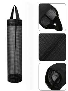 1pc, Wall-Mounted Kitchen Trash Bag Organizer, Round-Shaped Plastic Bag Collector, Convenient Drawer-Style Storage Pouch, Easy To Extract & Organize, Space-Saving, For Kitchen, Cabinet Sides, Sink Areas, Kitchen Accessories, Organization And Storage, Kitchen Organization And Storage, Trash Bag Holder, Kitchen Daily Bag Organizer.