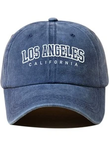 1 件字母洛杉矶加利福尼亚印花帽，男女通用，户外休闲时尚防晒可调节尺寸棒球帽，卡车司机帽，日常使用的太阳帽