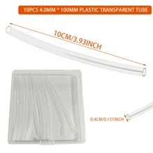 Heat Shrink Protective Tube, Transparent Protective Tube Adjustable Circular Protective Sleeve, Used To Shrink Oversized Opening Rings Or Protect Rings From Scratches, Extend Shoelaces And Ropes, Including 10/20 Plastic Transparent Tubes And 1 Plastic Storage Box