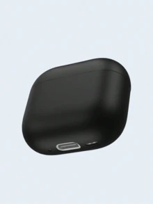 1 个纯色硅胶保护壳适用于 Apple Pro（第二代）耳机（不含耳机） - 黑色 - 查看 7