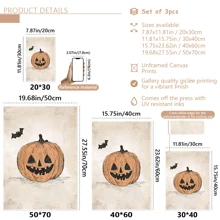 3 قطع/مجموعة لوحات جدارية لعيد الهالوين، طباعات موسمية خريفية مصورة بطريقة قديمة، ديكور غرفة الأطفال والفصول الدراسية لعيد الهالوين، طباعات اليقطين والشبح والقبعة السحرية والخفافيش، ديكور غرفة اللعب وغرفة الأطفال، لون بيج، ديكور عيد الهالوين | ملصق عيد الهالوين | مؤطر أو غير مؤطر، ديكور الغرفة، ديكور المنزل، ديكور شقة الطالب الجامعي، هدايا لديكور الجدران في الفندق والمنزل وغرفة المعيشة والنوم والحمام والمكتب