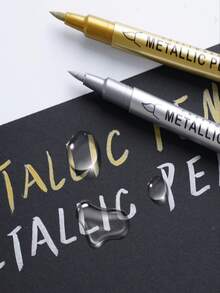 6/3/2/1pc Permanent White Marker Pens - Waterproof, Oil-Based, Permanent Gel Ink - Suitable For Art Projects Drawing, Tire Art, Graffiti, Wood And Synthetic Leather - Durable, Smudge-Proof, Vibrant Colors - Great For Creative Design And Back To School, Applicable On Stone, Ceramic, Wood, Metal, Paper, Glass, Textile, Plastic, Leather, Suitable For Back To School (Random Color Styles) - White - View 11