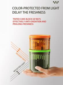 1pc Large Capacity Sealed Can Set, With Pull Ring Moisture-Proof Coffee, Tea, And Miscellaneous Grain Storage Tank | Multifunctional Storage Container For Household Kitchen | Fresh-Keeping, Insect Proof, And Mold Proof | Transparent And Visible Stacking Design | Suitable For Coffee Beans/Tea/Miscellaneous Grains/Dry Goods/Noodles | Essential For Home Office Camping
