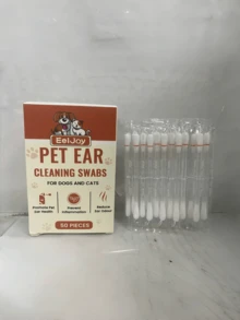 Bețișoare de curățare a urechilor pentru animale de companie, îndepărtarea delicată a cerii din urechi și a mirosurilor de la pernuțe de labă pentru pisici și câini