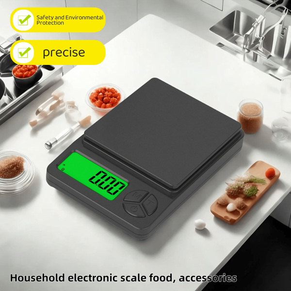 Precise High Precision Electronic Scales, Kitchen/Jewelry/Food Scales, Household Portable, Multiple Unit Conversion, LCD Display