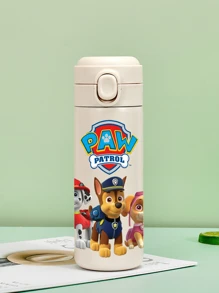 Paw Patrol 1Pc PAW Patrol Sports Insulated Stainless Steel Sports Water Bottle Cute Cartoon Characters Ryder Rubble Chase Skye Rocky Zuma 14oz (420ml) For Outdoor Activities Camping, Driving, Birthday Gift, Christmas Gift For Men And Women Fitness Lovers (The Color Of The Lid Button May Be Random)