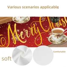 1 pieza/270 piezas Camino de mesa navideño, fondo negro y rojo con elementos de copos de nieve y muñeco de nieve, material de poliéster, 30x180cm, decoración de mesa de fiesta navideña en el hogar, restaurante y sala de estar, decoración de mesa de comedor interior y exterior, decoración de habitación, decoración del hogar, cocina, estilo decorativo, decoración de cocina, accesorios de decoración de habitación, decoración navideña, decoración de sala de estar - Muñeco de nieve navideño con bufanda negra y roja - Ver 6