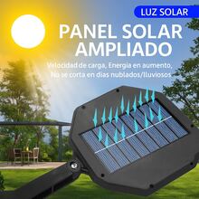 LED Solar Garden Light Outdoor With Motion Sensor And Remote Control, 180° Adjustable Head, Waterproof - Black - View 3