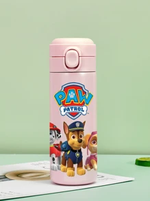 Paw Patrol 1Pc PAW Patrol Sports Insulated Stainless Steel Sports Water Bottle Cute Cartoon Characters Ryder Rubble Chase Skye Rocky Zuma 14oz (420ml) For Outdoor Activities Camping, Driving, Birthday Gift, Christmas Gift For Men And Women Fitness Lovers (The Color Of The Lid Button May Be Random)