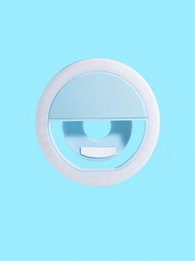 Luce selfie portatile per videoconferenze con molletta per fotocamera del telefono, luce LED molletta-on per videoconferenze, 3 modalità di illuminazione, ricaricabile, portatile, adatta per laptop/telefoni/tablet/chiamate Zoom/trucco