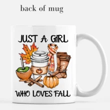 1 件 11 盎司“Just A Girl Who Loves Fall”咖啡杯，闺蜜礼物，秋季马克杯，南瓜香料马克杯，万圣节马克杯，闺蜜秋季生日礼物，送给妈妈、奶奶和姐妹的礼物 - 彩色 - 查看 5