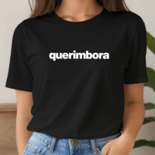 Women's T-Shirt Funny Phrases Shirt Basic Minimalist Blouse 100% Cotton - màu đen - Xem 3