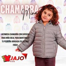 Chamara Capitonada para Niña, con capucha e interior afelpado, bolsillos laterales, temporada de lluvias, moda casual para niñas - Rosa Taupe - Ver 2