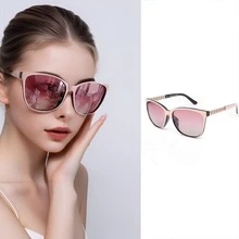 1 Peça Óculos de Sol Polarizados Grandes e Oversized para Mulheres, Óculos de Sol Grandes e Elegantes de Moda para Senhoras, Óculos de Gato Formato de Olho de Gato