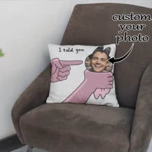 1 件个性化定制独家照片枕套 - 父亲节、感恩节、教师节柔软印花靠垫套单面印刷定制独特照片组合枕套 - 送给家人、朋友和爱人的理想礼物，柔软定制、独特、个性化的理想礼物，送给她、男朋友、女朋友、爸爸、妈妈 - 彩色 - 查看 6