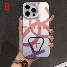 Linda capa de celular fashion para G-Gertrudes para 16, 15, 14, 13, 12, 11 Mini Pro Max X XR XSMAX 8, 7 Plus, capa traseira fosca antiqueda