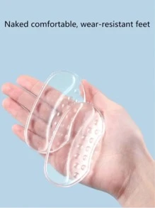 200pcs/2pcs Women's Silicone Heel Pads, Designed To Fit Snugly, Reduce Heels, And Prevent Heel Rubbing. These Heel Pads Are Thickened, Non-Slip, And Wear-Resistant, Making Them Comfortable For Long Periods Of Standing And Walking. Perfect For High Heels And Shoes, For Daily Commuting, Dating, Shopping, Or Holiday Gifts