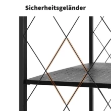 Garage Integrated Storage Racks - Black - View 3