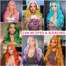 13x6 HD Lace Frontal Human Hair Wig Blonde Hair 200 Density, 613 Lace Front Wigs Human Hair, Pre Plucked Bleached Knots With Baby Hair Natural Hairline Body Wave 613 Lace Front Wig Human Hair