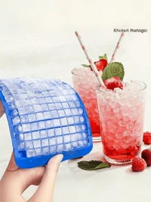 1 Small Square 160 Grid Silicone Ice Cube Tray, With Good Cold Resistance And Durability, Ice Mold, Pudding Mold, Suitable For Home, Bar, And Other Places, Easy To Use, .