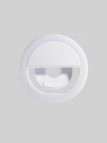 Luce selfie portatile per videoconferenze con molletta per fotocamera del telefono, luce LED molletta-on per videoconferenze, 3 modalità di illuminazione, ricaricabile, portatile, adatta per laptop/telefoni/tablet/chiamate Zoom/trucco