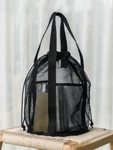 Sac de douche en maille léger, sac de toilette, portable, séchage rapide et respirant, léger, sac de toilette de voyage, facile à transporter, avec poignée à fermeture éclair, organisateur de toilette et de salle de bain portable avec technologie de séchage rapide, sac de toilette portable pour la gym et les voyages (le matériau est soumis aux spécifications du produit réel). Sac essentiel de voyage pour les fournitures scolaires, les vacances, les vacances, le retour à l'école, le sac de lavage, le sac de toilette imperméable - Multicolore - Voir 7
