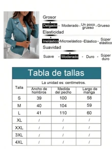 Chaqueta de motociclista con cremallera sólida, ropa exterior casual de manga larga con cuello de cascada, ropa de mujer - Azul - Ver 6